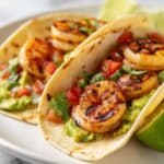 Grilled Shrimp Tacos with Avocado Salsa Recipe