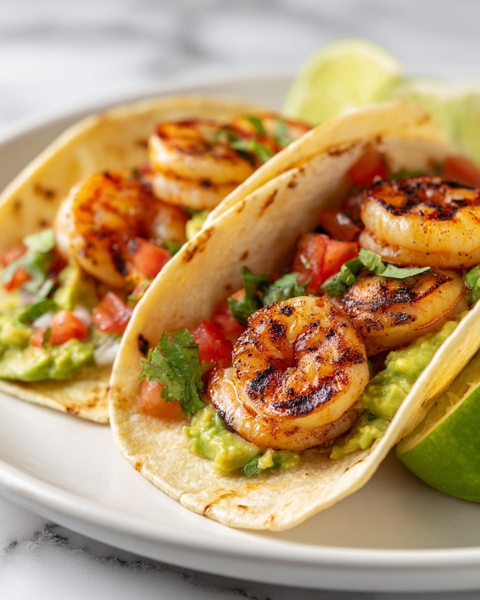 Grilled Shrimp Tacos with Avocado Salsa Recipe