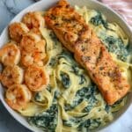 Salmon and Shrimp Alfredo Recipe