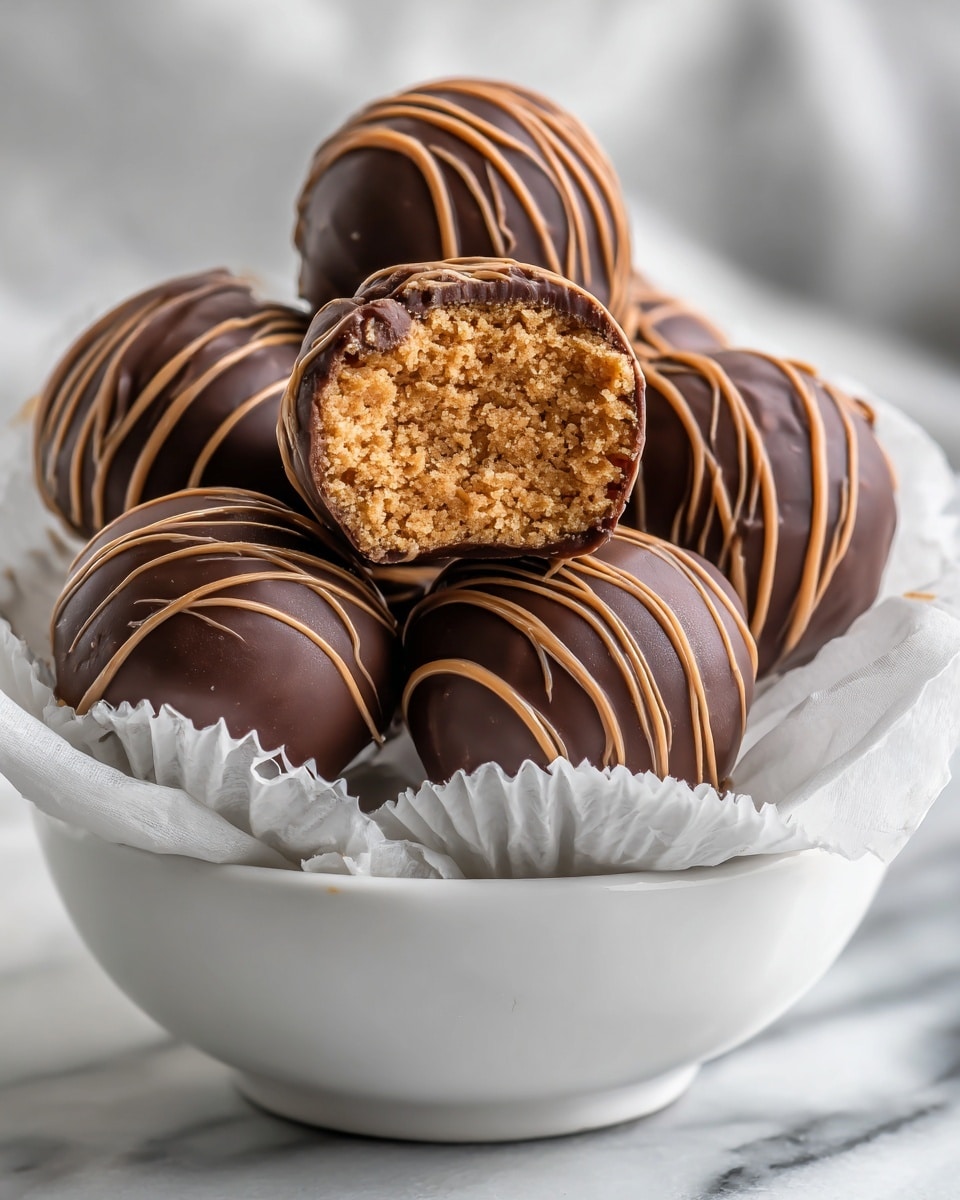 Chocolate-Coated Peanut Butter Balls Recipe