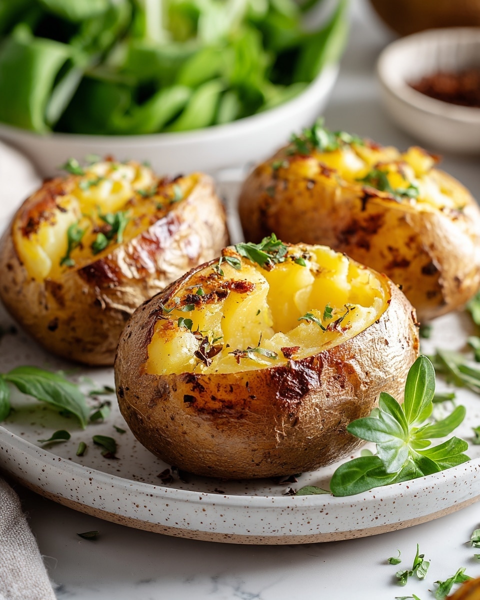 Air Fryer Baked Potatoes Recipe - Recipe Image