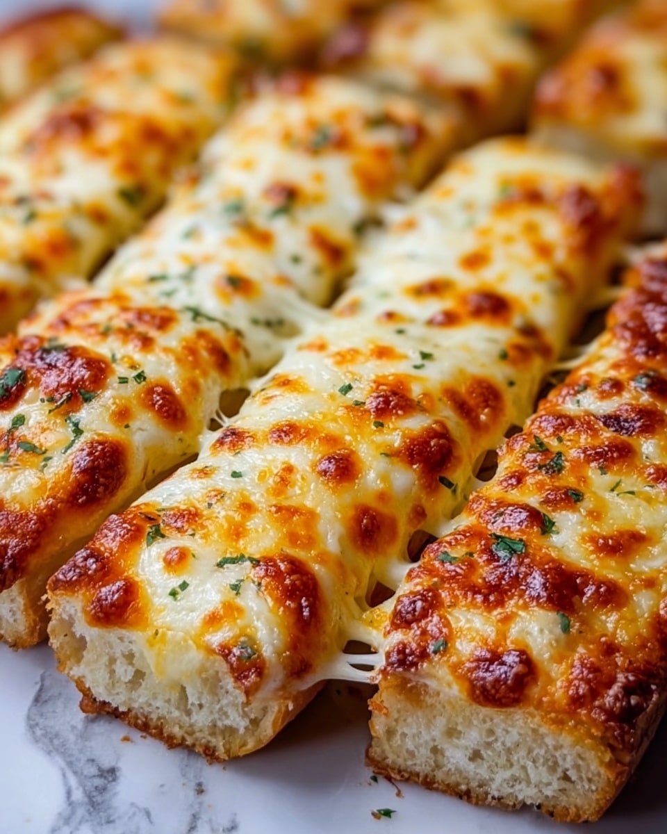 Homemade Cheesy Garlic Breadsticks Recipe - Recipe Image