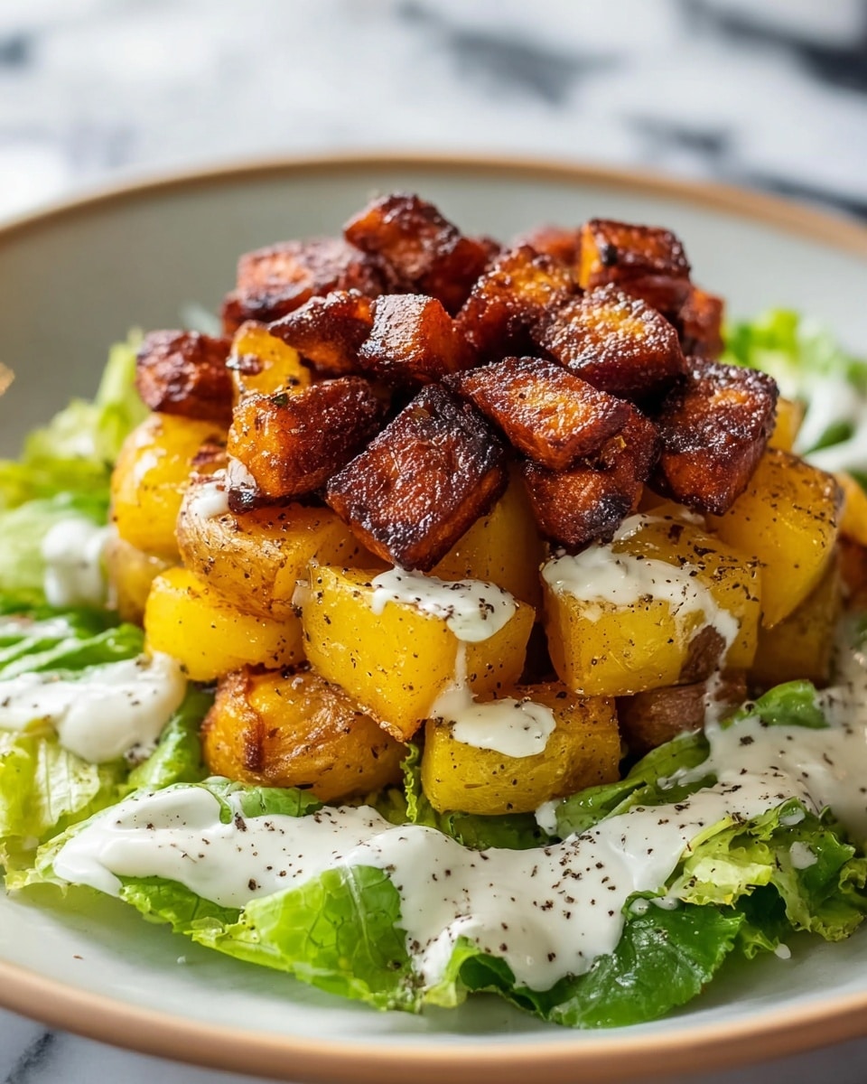 Crispy Potato Caesar Salad Recipe - Recipe Image