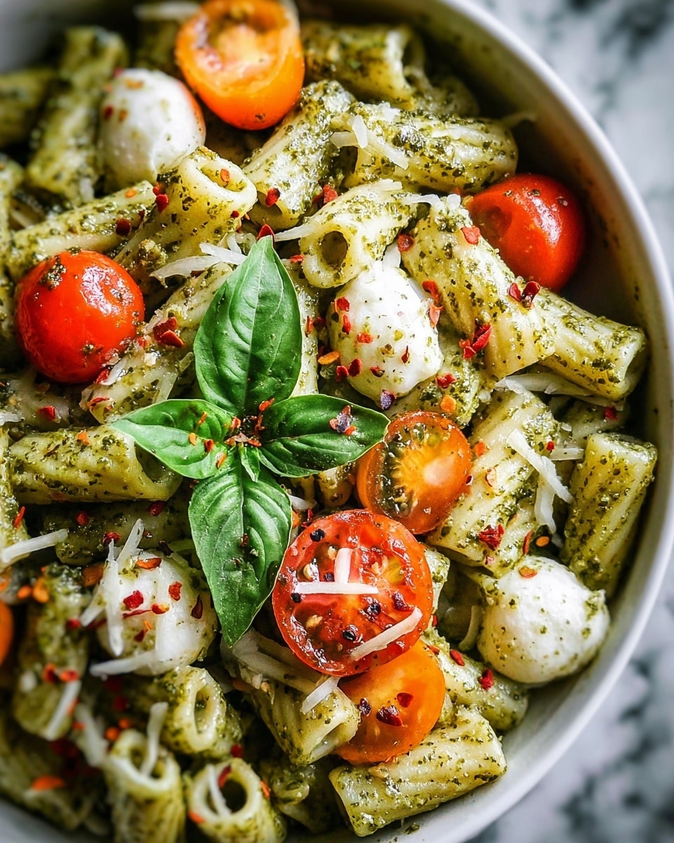 Pesto Pasta Salad Recipe - Recipe Image