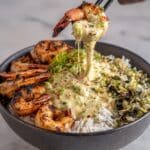 Garlic Parmesan Shrimp Rice Bowls Recipe