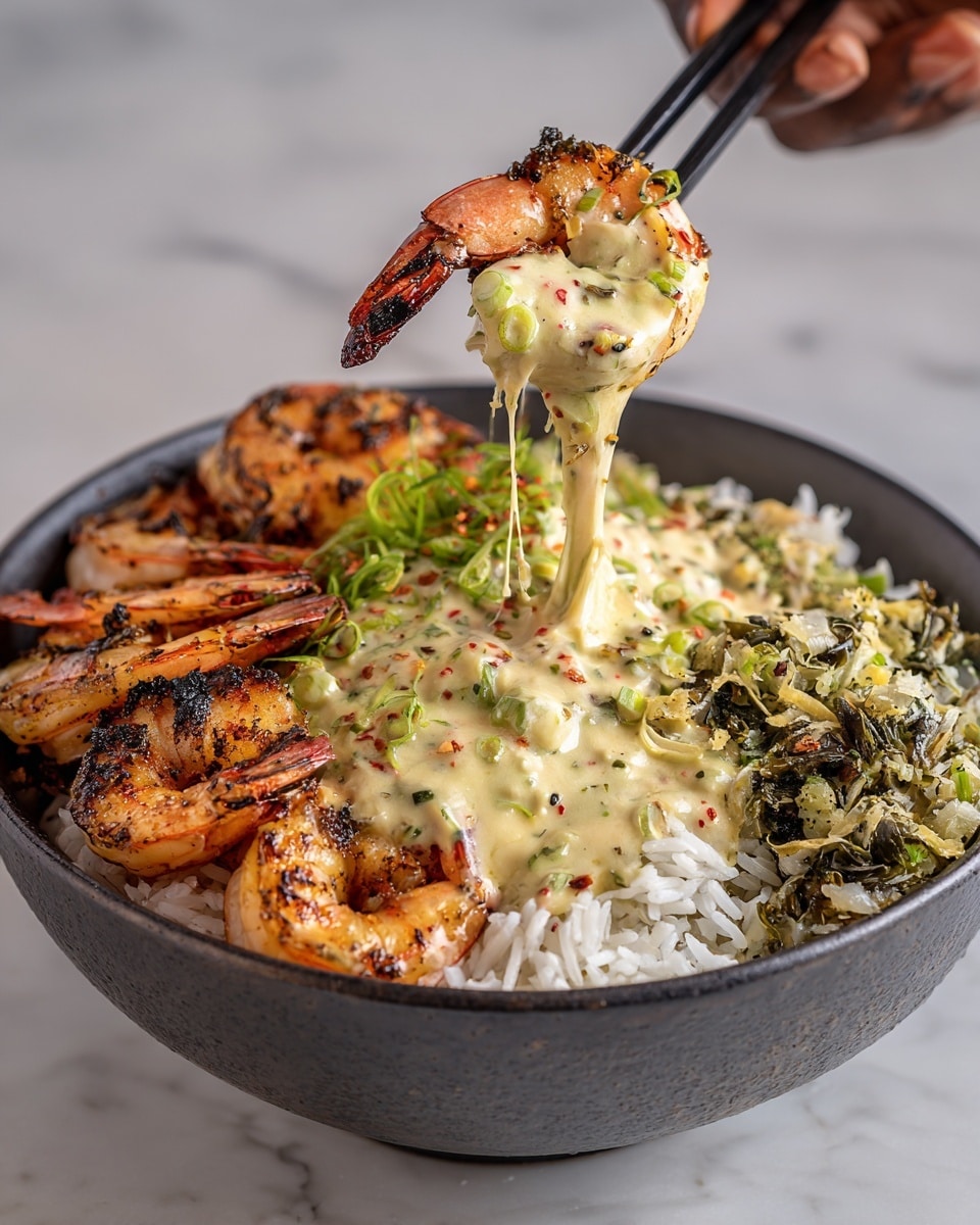 Garlic Parmesan Shrimp Rice Bowls Recipe