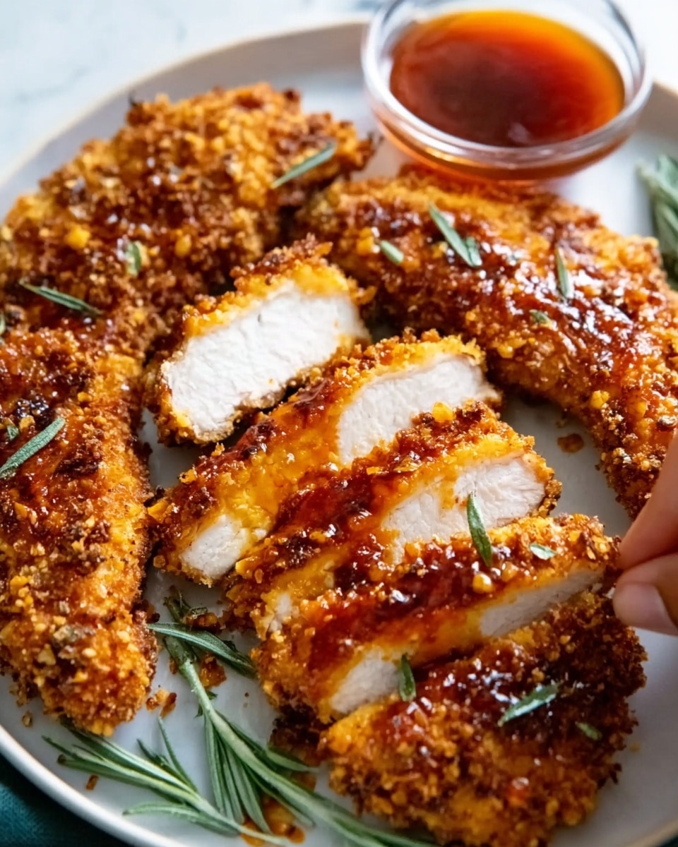Golden Crunchy Hot Honey Chicken Recipe - Recipe Image