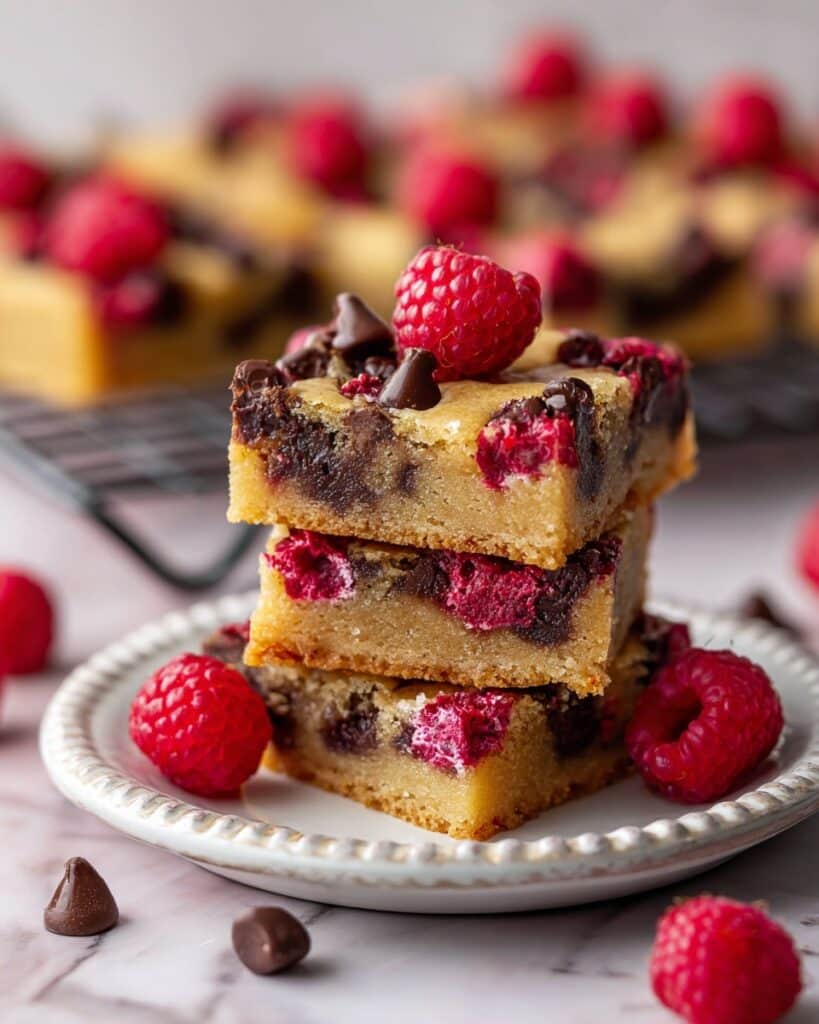 Delightful Raspberry and Chocolate Chip Cookie Bars Recipe