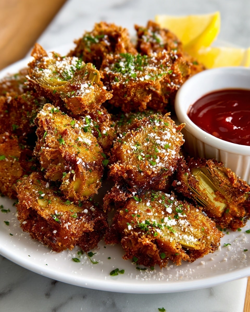 Baked Parmesan Artichoke Hearts Recipe - Recipe Image