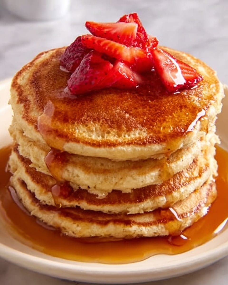 Strawberry Vanilla Pancakes Recipe