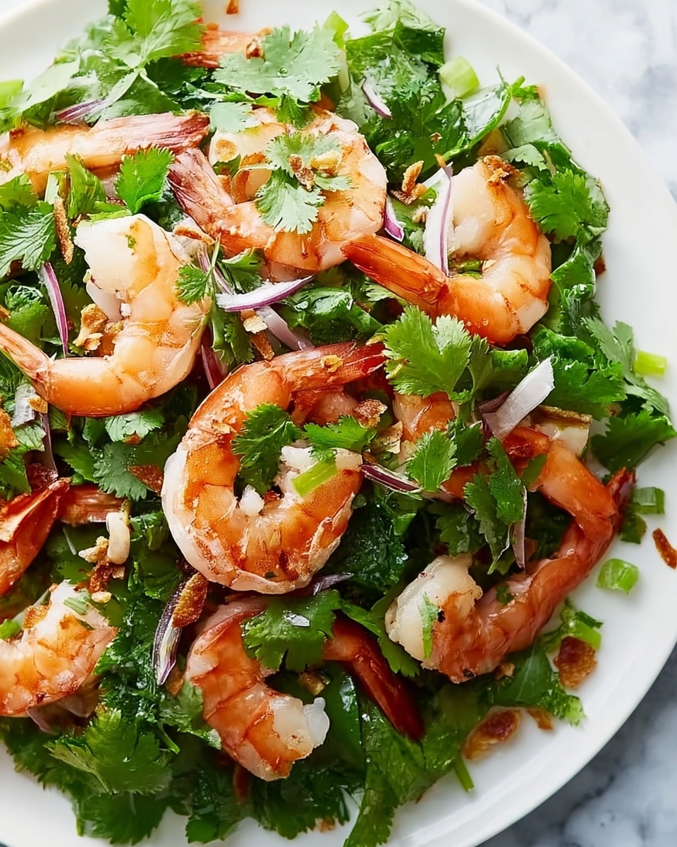 Cilantro Salad with Shallots and Shrimp: An Amazing Ultimate Recipe 5 Cilantro Salad with Shallots and Shrimp: An Amazing Ultimate Recipe - Recipe Image