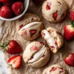 Strawberry Cheesecake Stuffed Cookies Recipe
