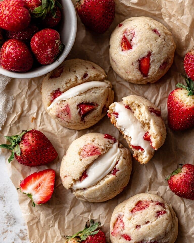 Strawberry Cheesecake Stuffed Cookies Recipe