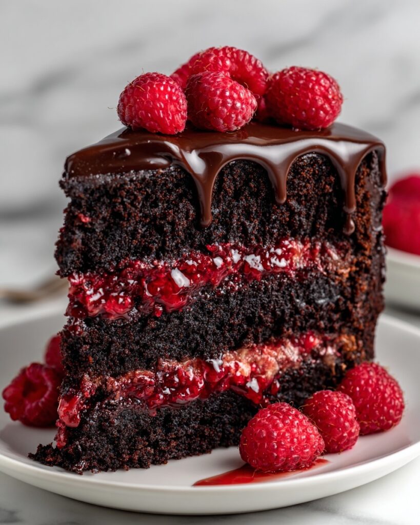 Decadent Chocolate Cake with Fresh Raspberry Bliss Recipe