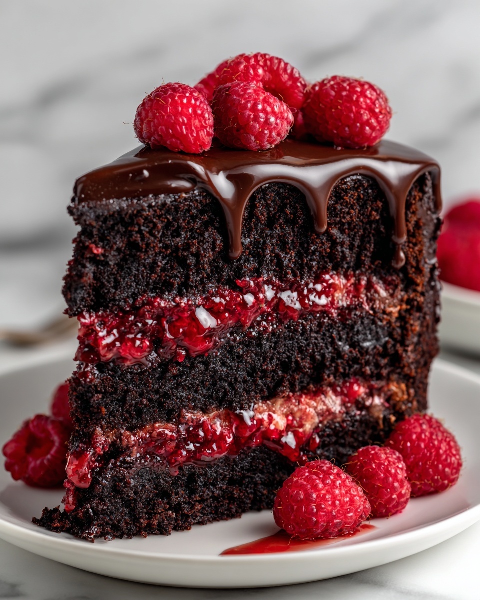 Decadent Chocolate Cake with Fresh Raspberry Bliss Recipe