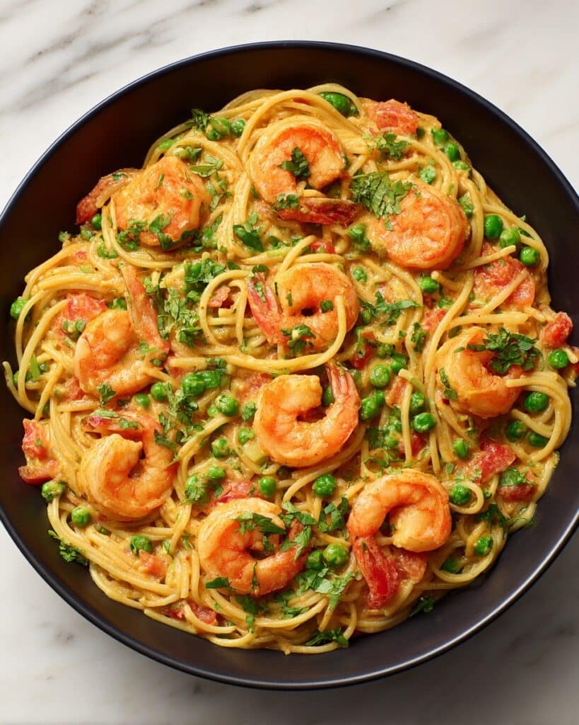 Creamy Garlic Shrimp Pasta Recipe