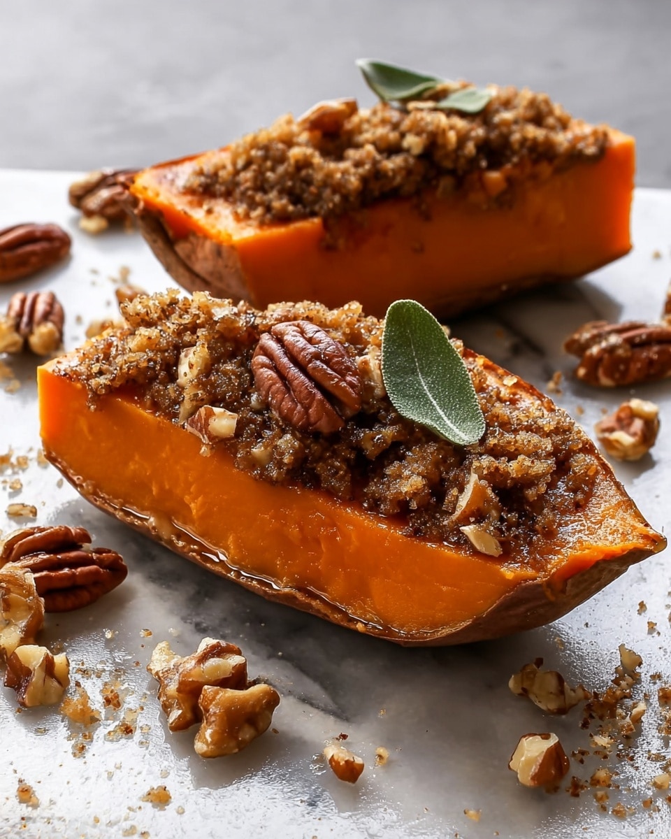 Twice Baked Sweet Potatoes with Pecan Streusel Recipe 6 Twice Baked Sweet Potatoes with Pecan Streusel Recipe - Recipe Image