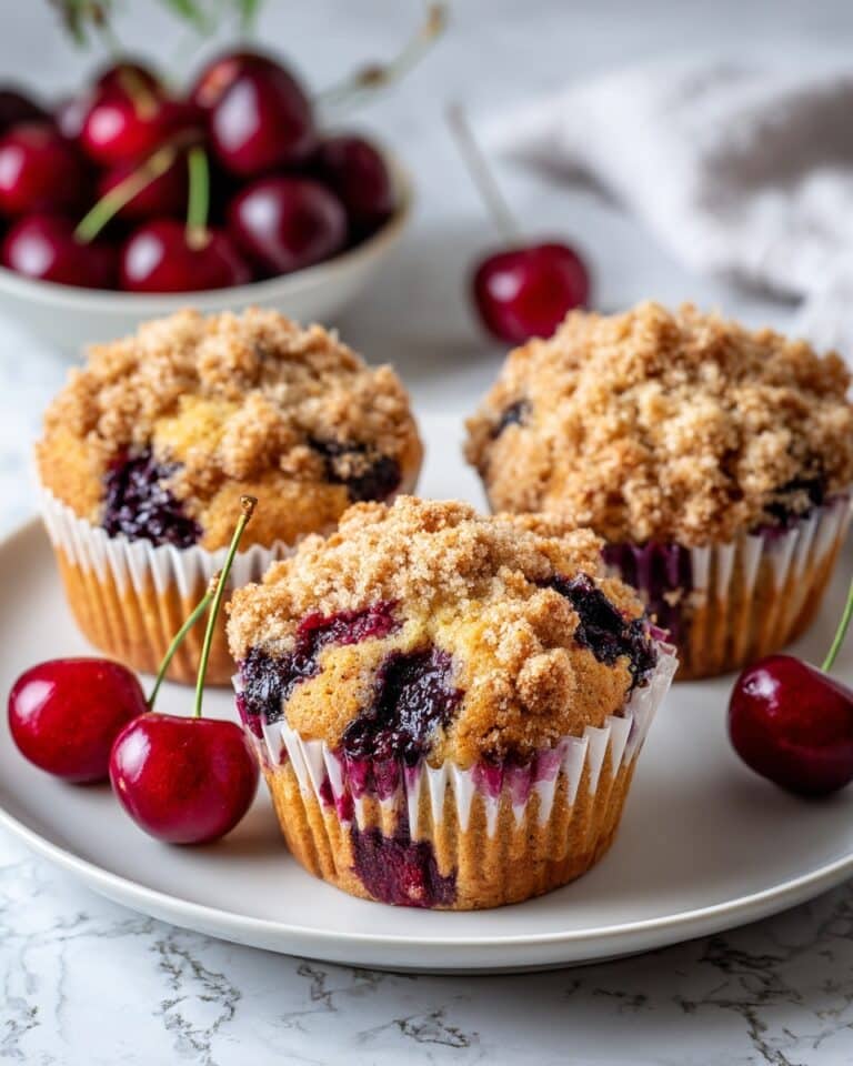 Cherry Cobbler Muffins Recipe