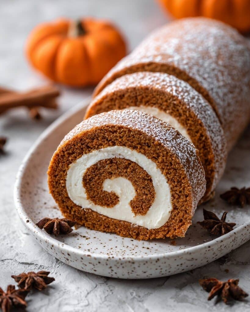Classic Pumpkin Roll with Cream Cheese Filling Recipe