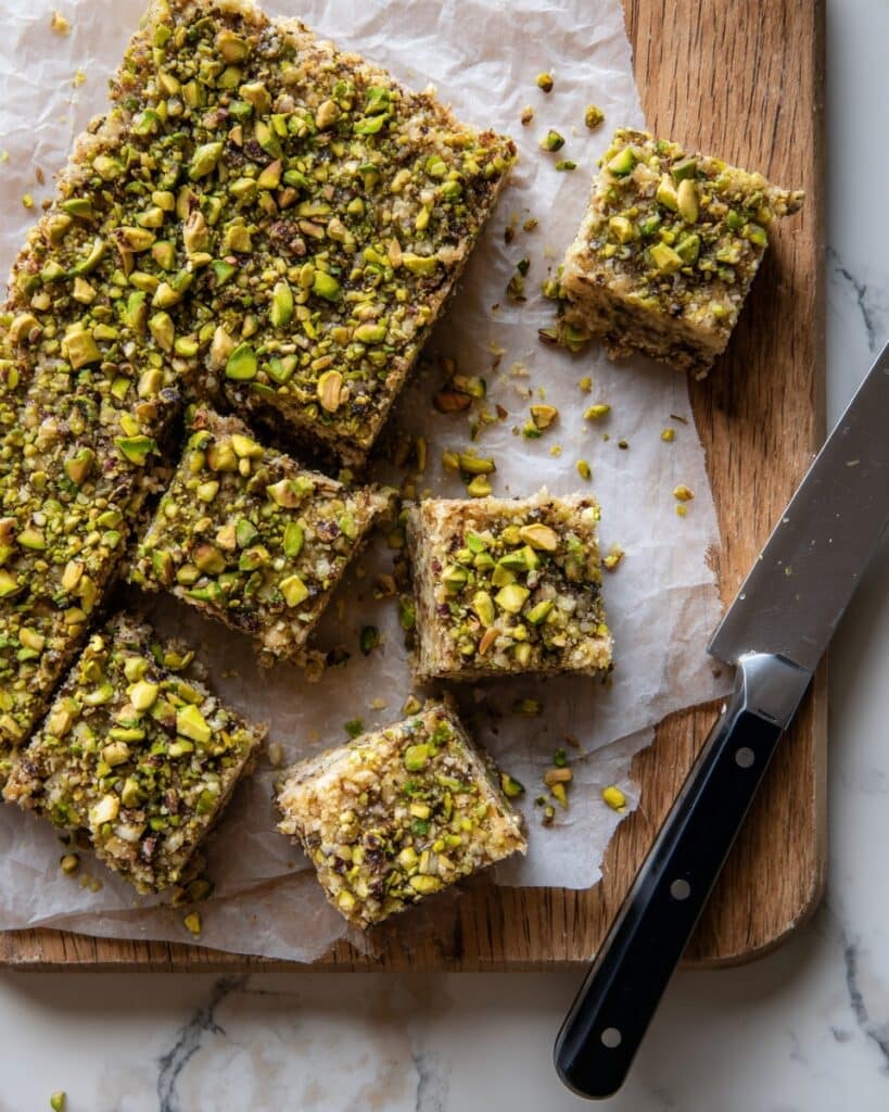 Pistachio Shortbread Bars Recipe