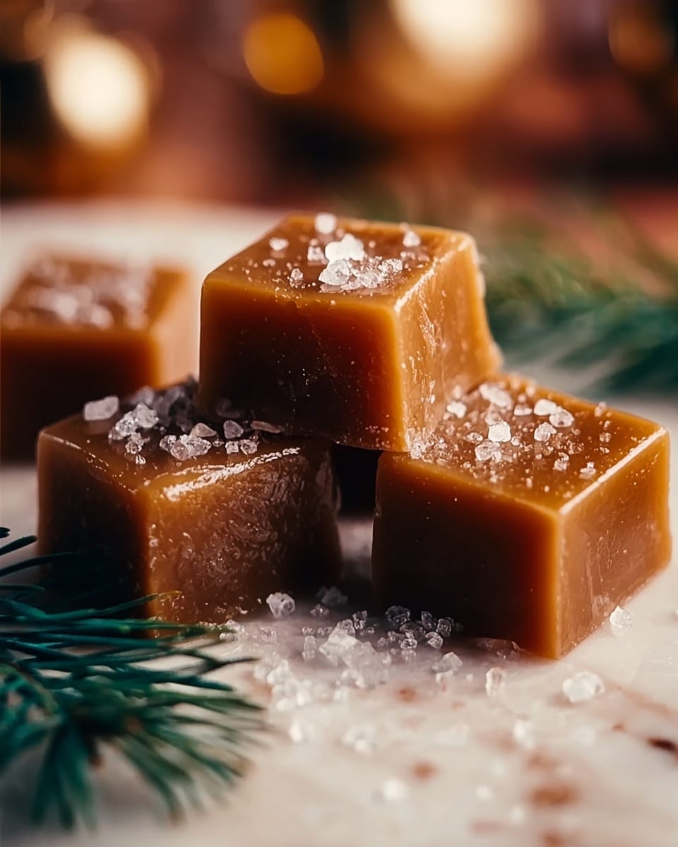 Homemade Christmas Caramels Recipe - Recipe Image