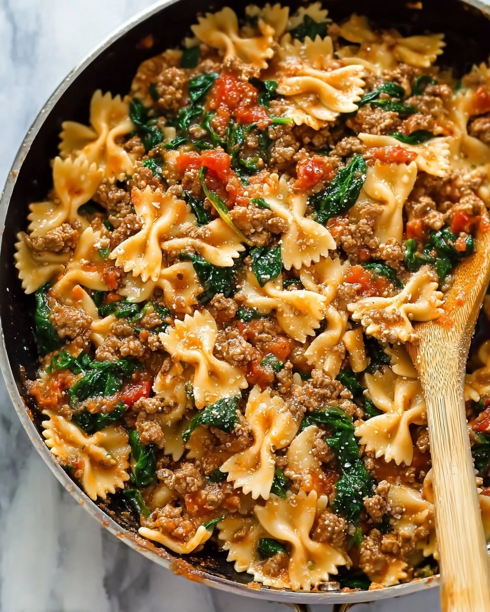 Tomato Spinach Sausage Pasta Recipe 6 Tomato Spinach Sausage Pasta Recipe - Recipe Image
