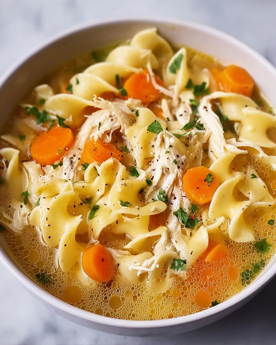 Cozy Chicken Noodle Soup in the Crock Pot Recipe - Recipe Image