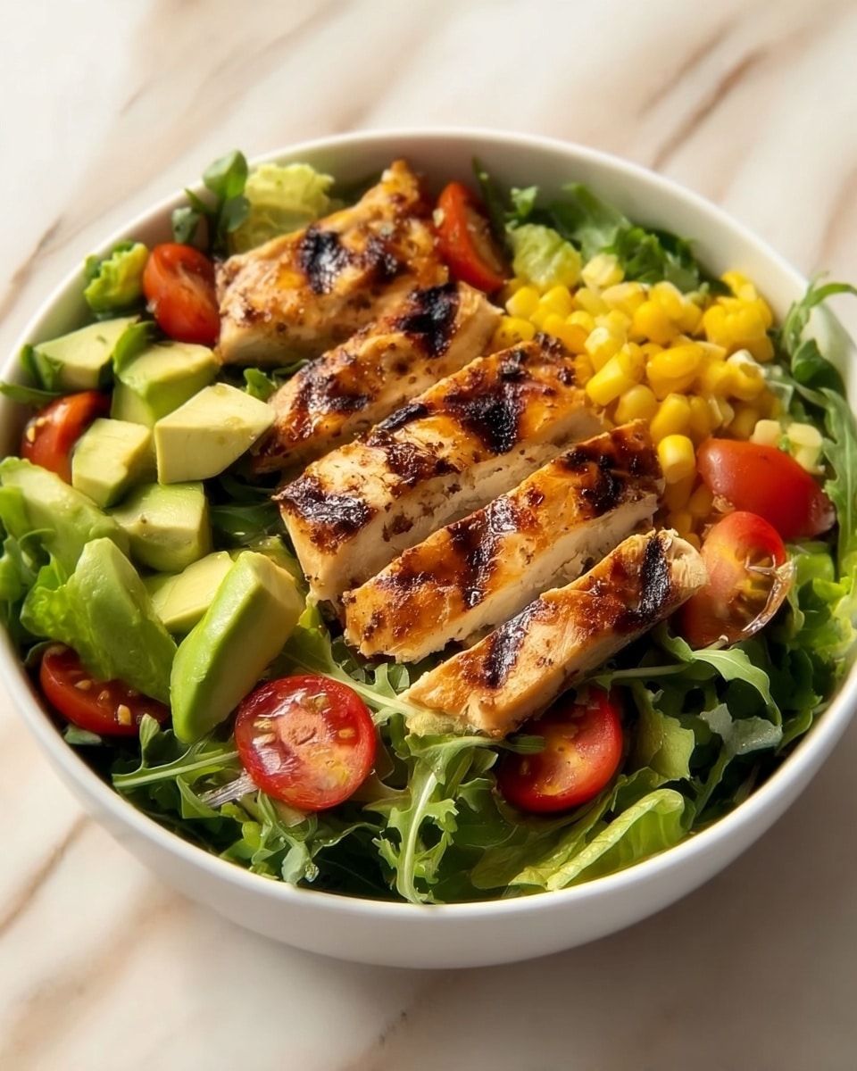 Grilled Chicken Salad with Balsamic Vinaigrette Recipe - Recipe Image