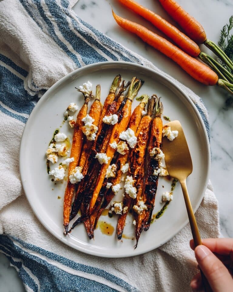 Oven Roasted Carrots with Goat Cheese Recipe