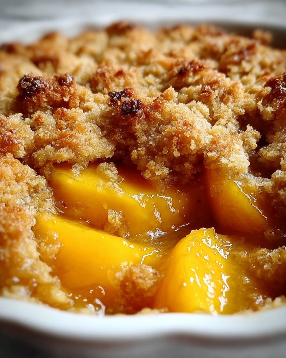 Old Time Oven Peach Cobbler Recipe - Recipe Image