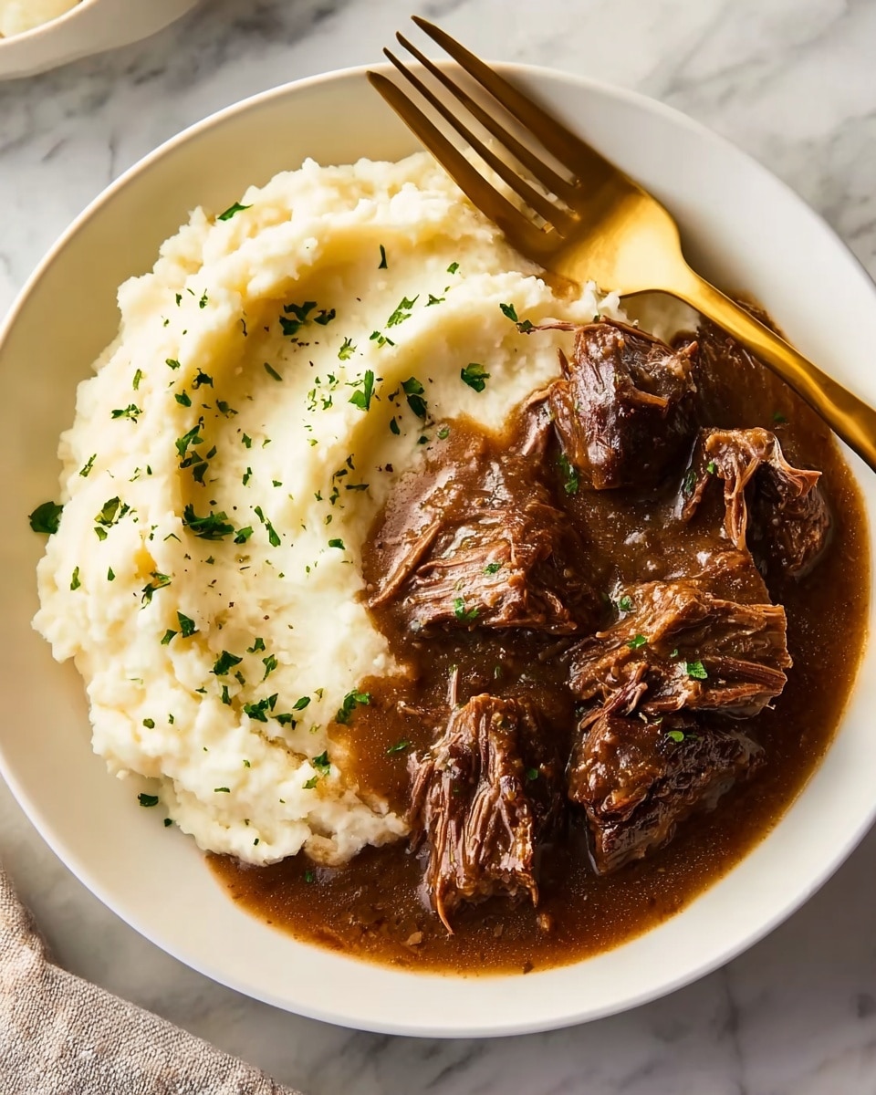Asian-Inspired Creamy Braised Short Ribs Recipe - Recipe Image
