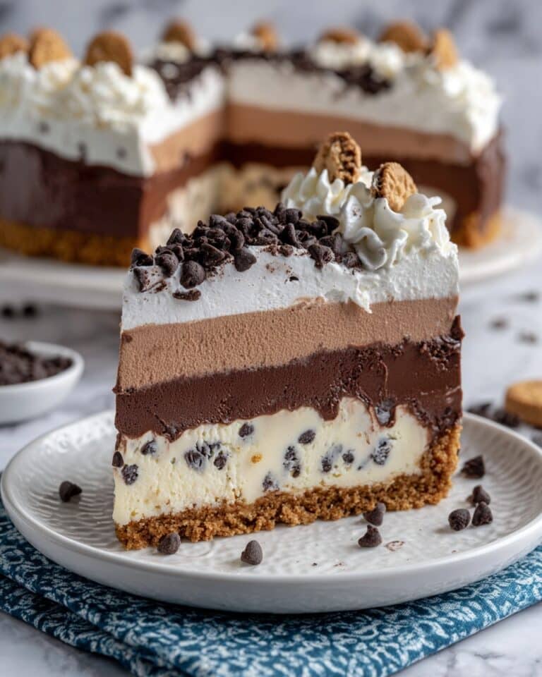 Chocolate Chip Cookie Dough Ice Cream Cake Recipe