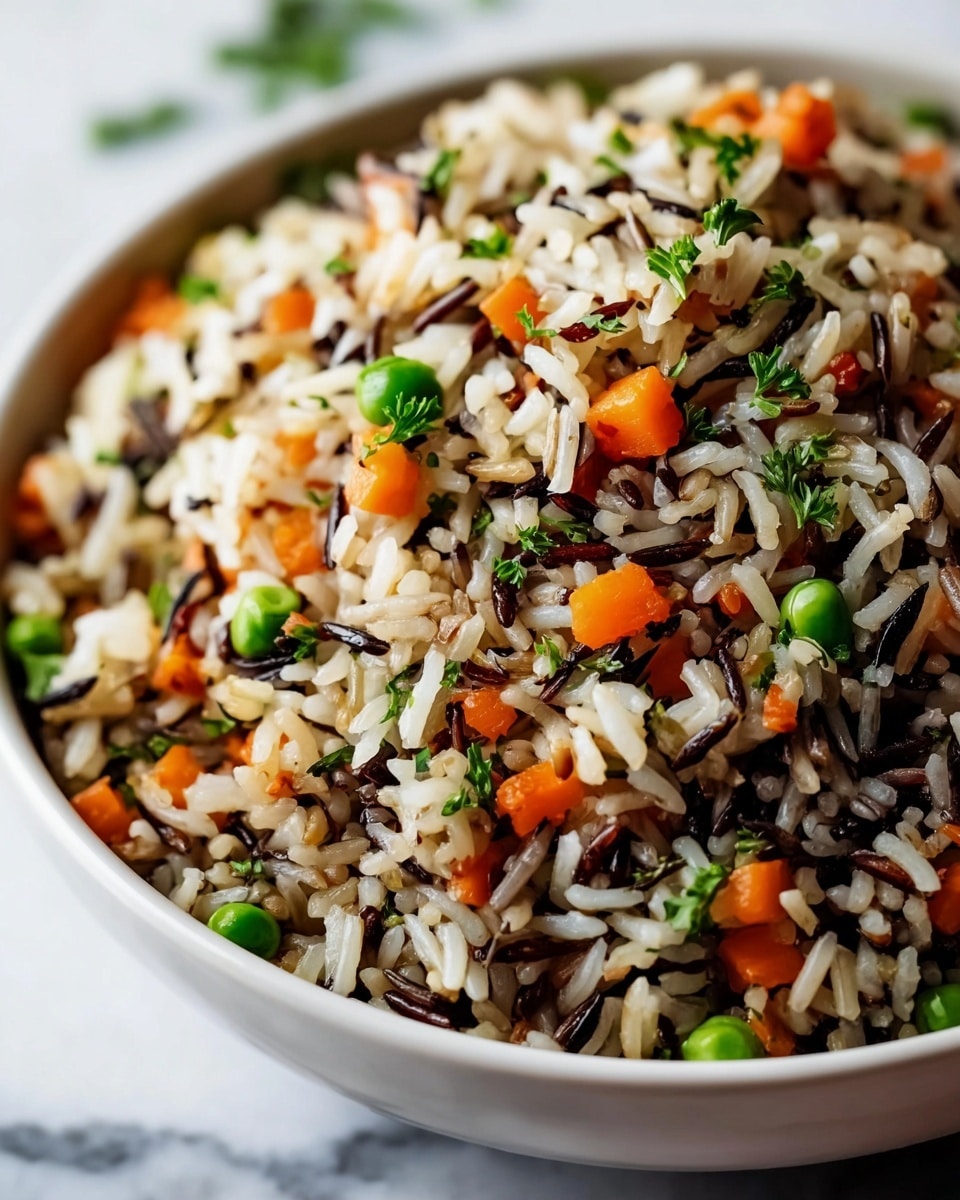 Wild Rice Pilaf with Vegetables, Cranberries, and Nuts Recipe - Recipe Image