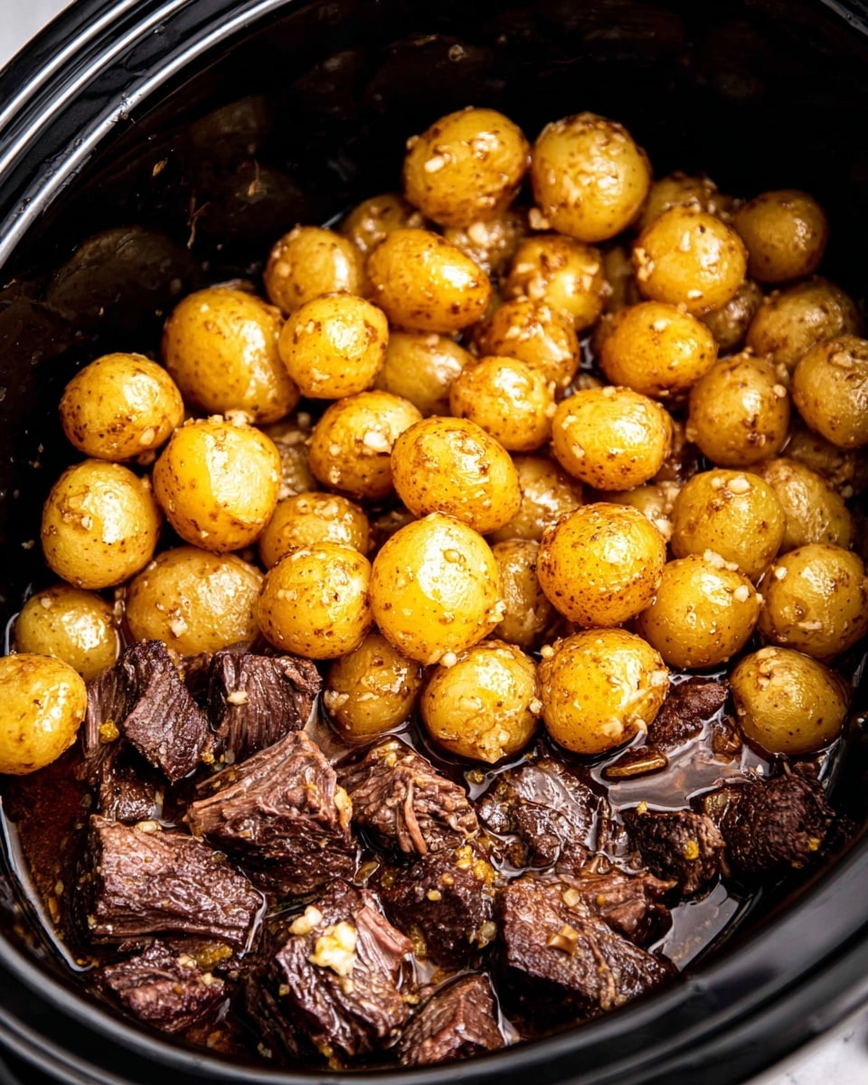 Slow Cooker Garlic Butter Beef Bites Recipe 6 Slow Cooker Garlic Butter Beef Bites Recipe - Recipe Image