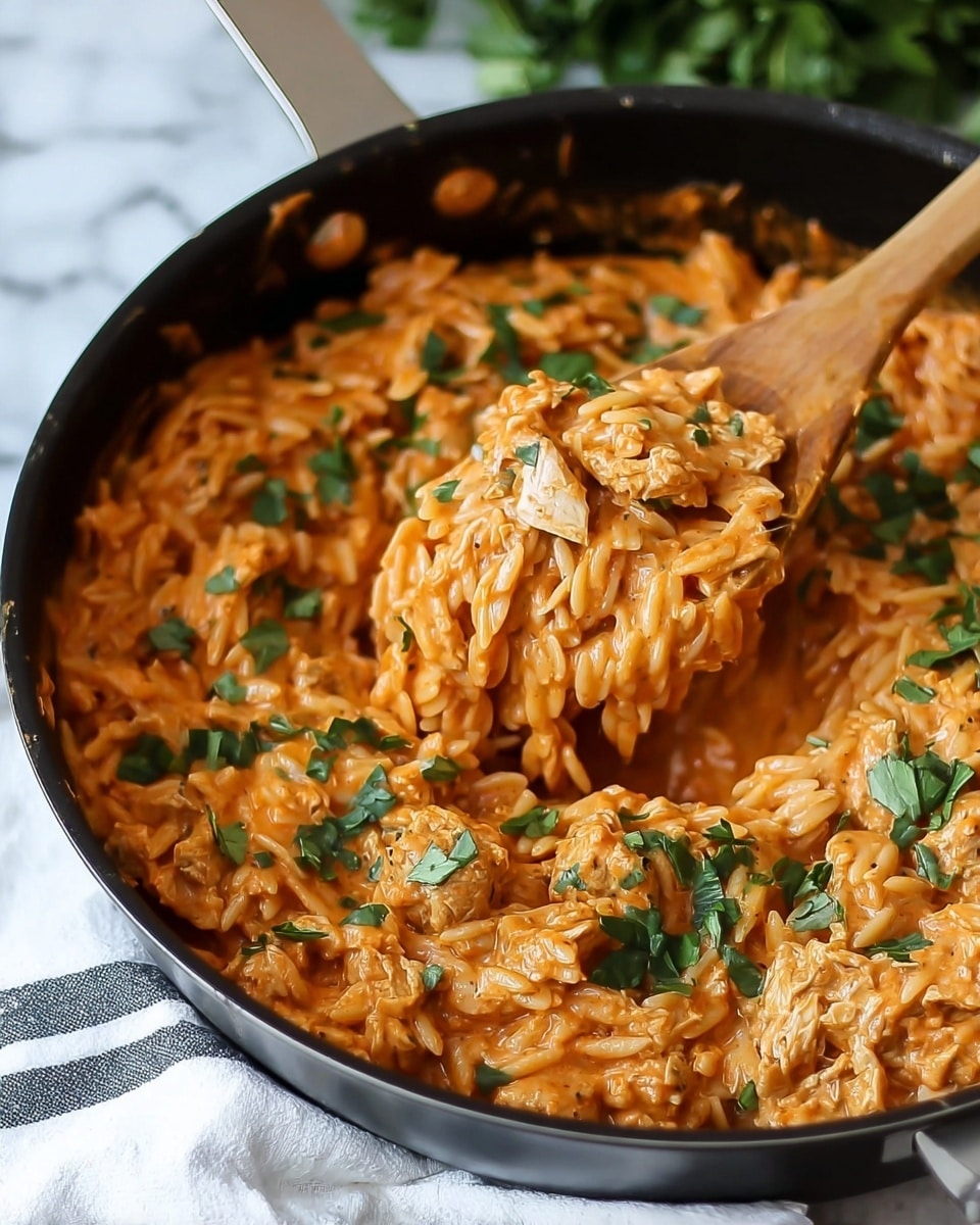 Creamy Tomato Orzo with Chicken Recipe 6 Creamy Tomato Orzo with Chicken Recipe - Recipe Image