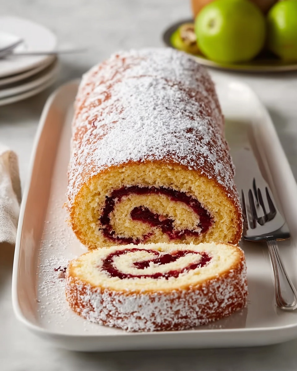 Guava Swiss Roll Cake Recipe - Recipe Image
