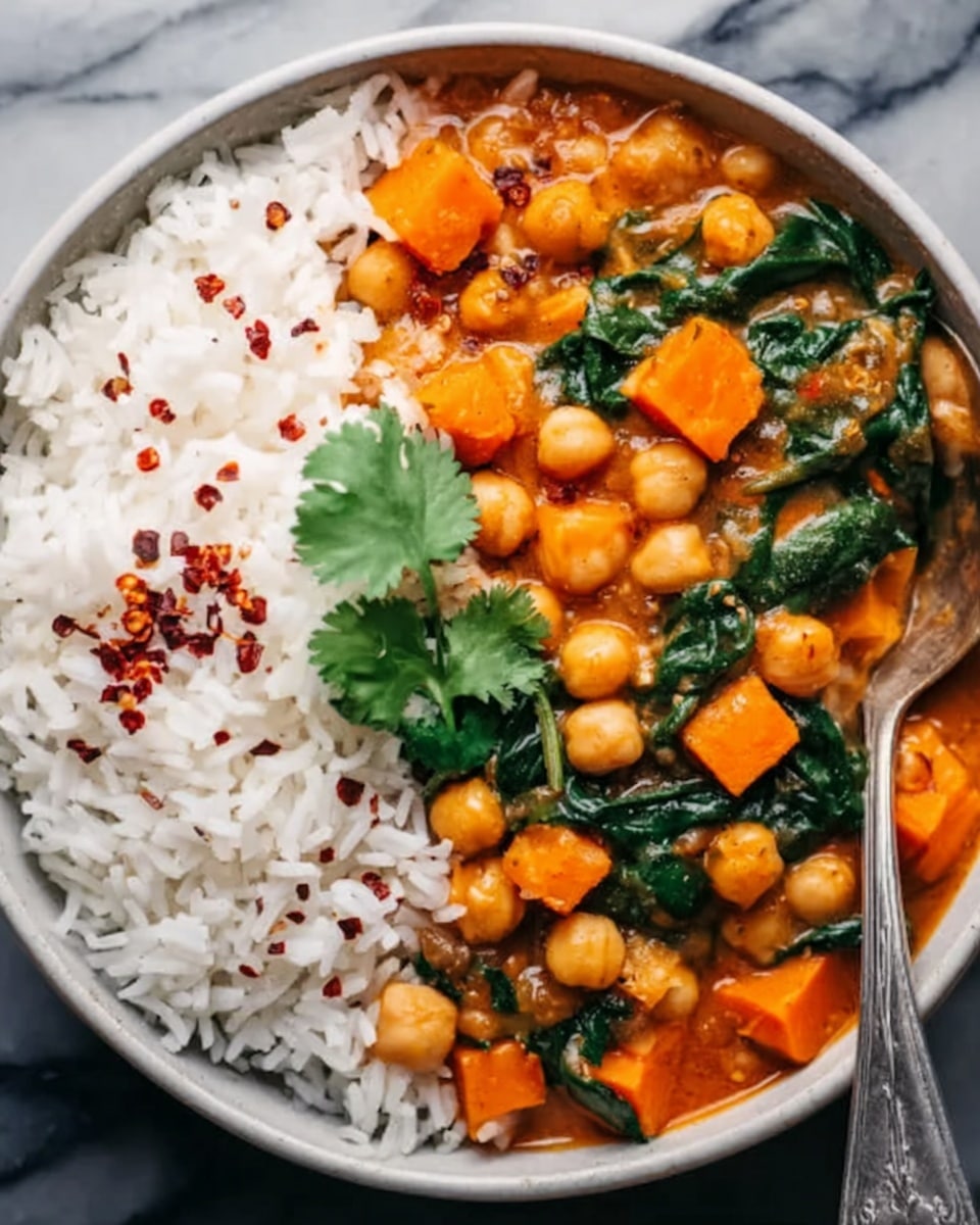 Sweet Potato and Chickpea Curry Recipe - Recipe Image