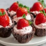 Chocolate Cheesecake Stuffed Strawberries Recipe