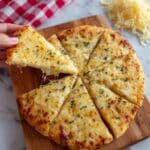 Air Fryer Cheesy Tortilla Garlic Bread Recipe