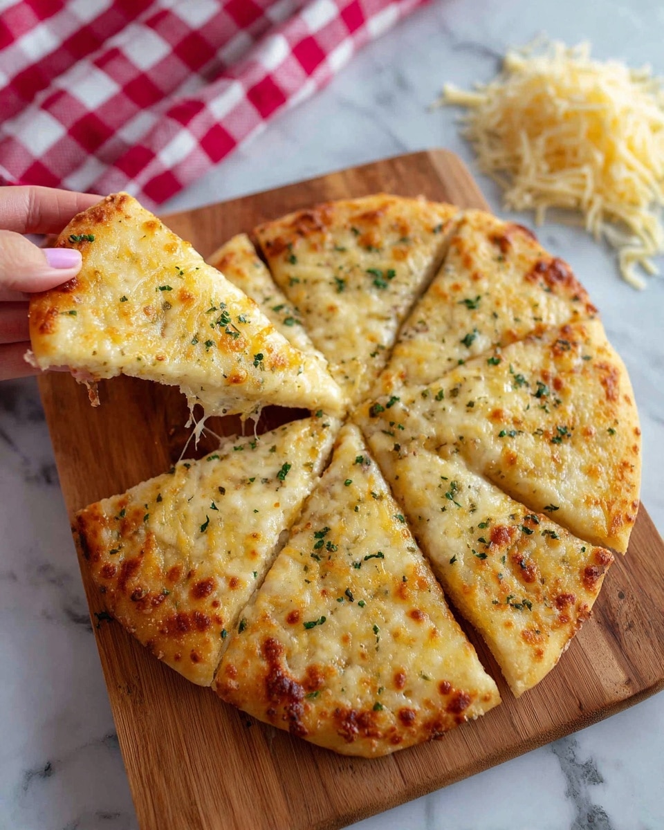 Air Fryer Cheesy Tortilla Garlic Bread Recipe