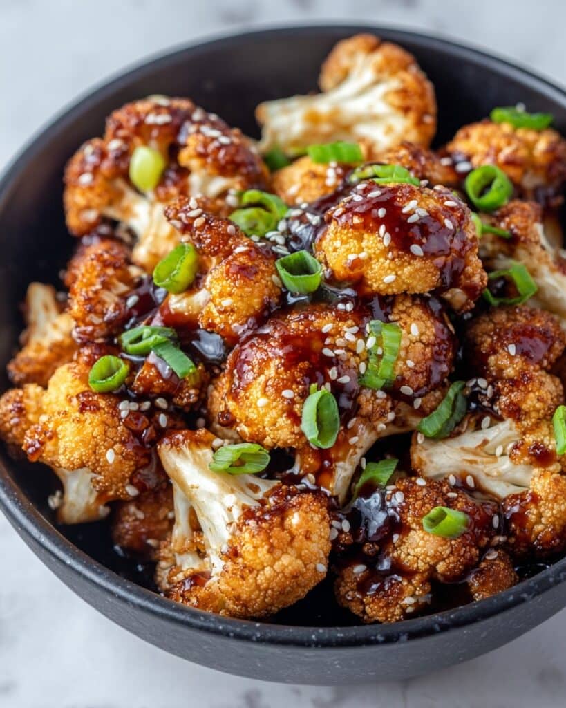 Sweet Spicy Baked Cauliflower Recipe