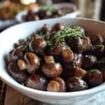 Balsamic Soy Roasted Garlic Mushrooms Recipe