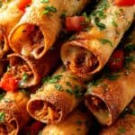 Crispy Jalapeño Popper Beef Taquitos Recipe