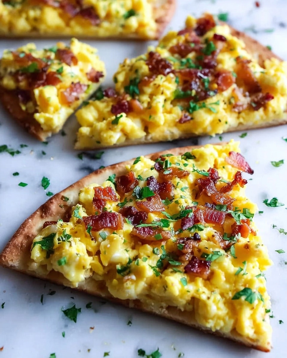 Easy Breakfast Pizza on a Tortilla Recipe 6 Easy Breakfast Pizza on a Tortilla Recipe - Recipe Image