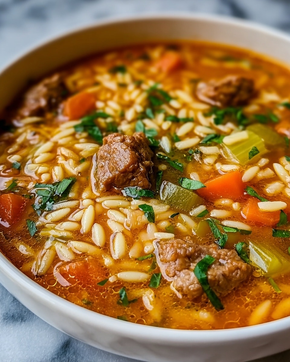 Marry Me Sausage Orzo Soup Recipe - Recipe Image