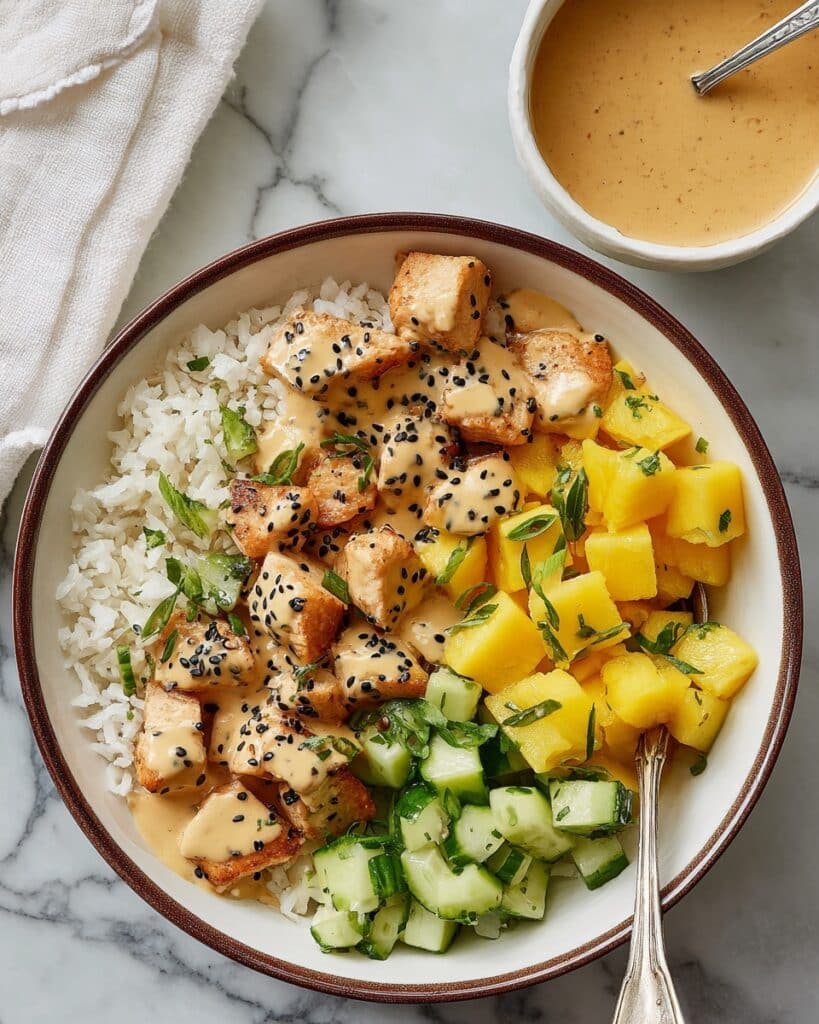 Thai Peanut Chicken Bowl Recipe