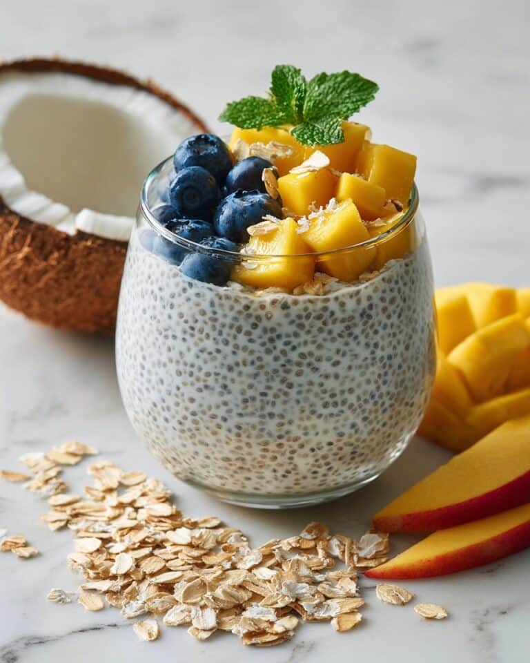 Coconut Chia Seed Pudding with Tropical Fruit Recipe