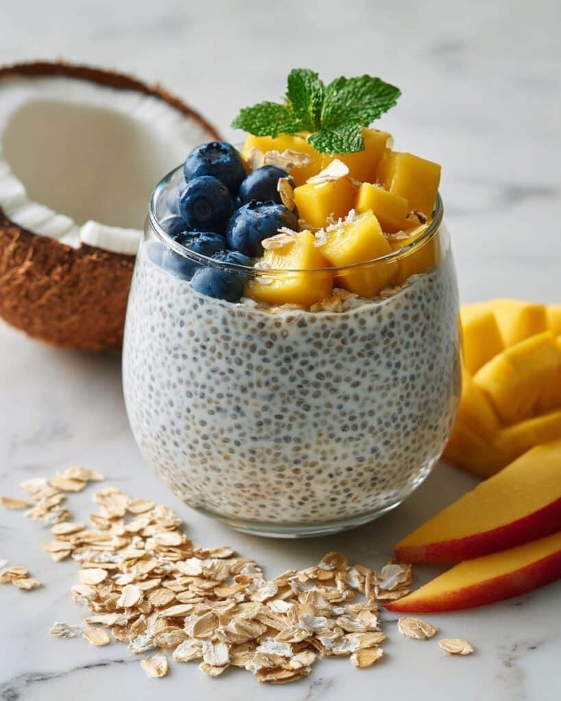 Coconut Chia Seed Pudding with Tropical Fruit Recipe