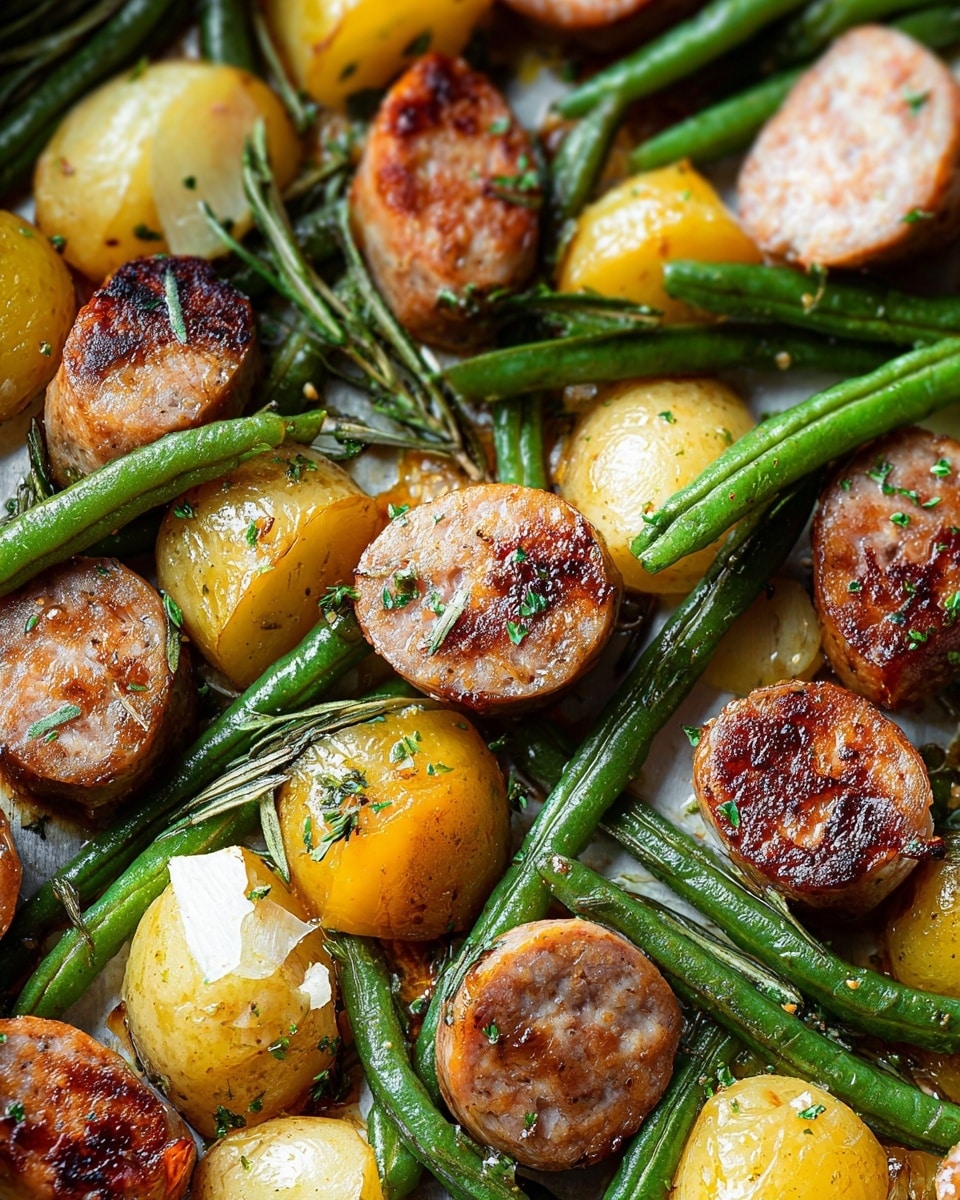 Air Fryer Sausage with Vegetables Recipe - Recipe Image