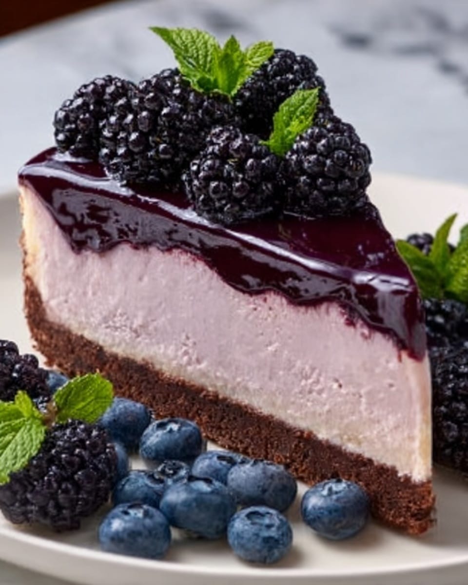 Blackberry Cheesecake Recipe - Recipe Image